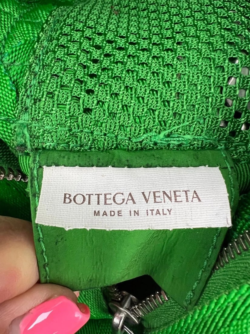 Bottega Veneta Intrecciato Green Webbing Crossbody Bag - 6