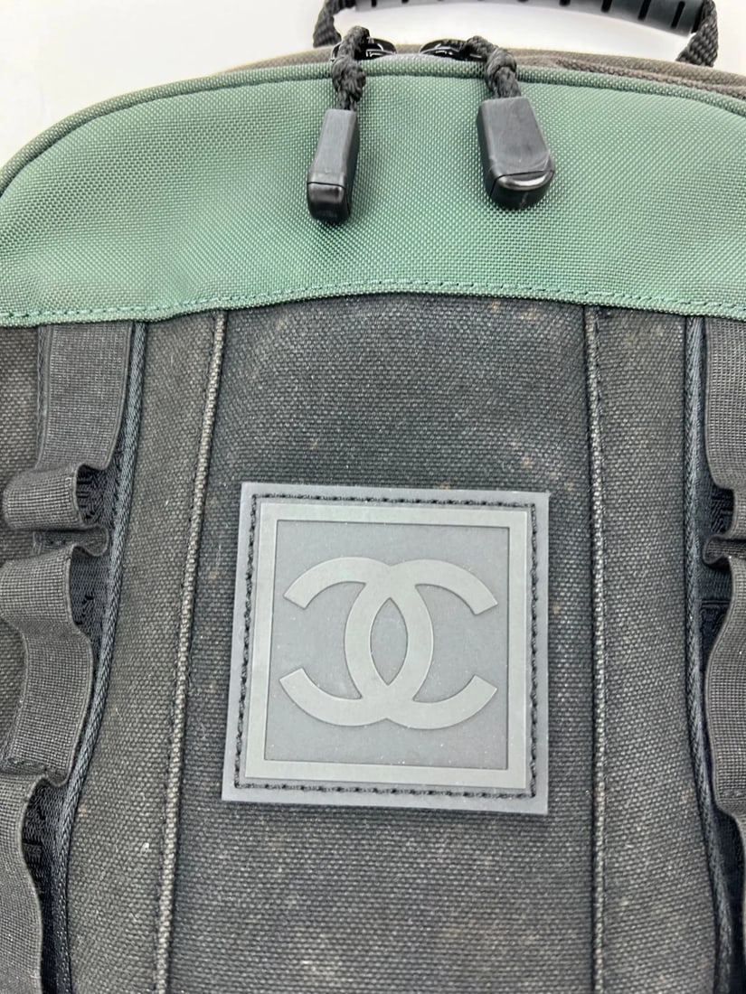 Chanel Nylon Black Sportsline Backpack Vintage - 4