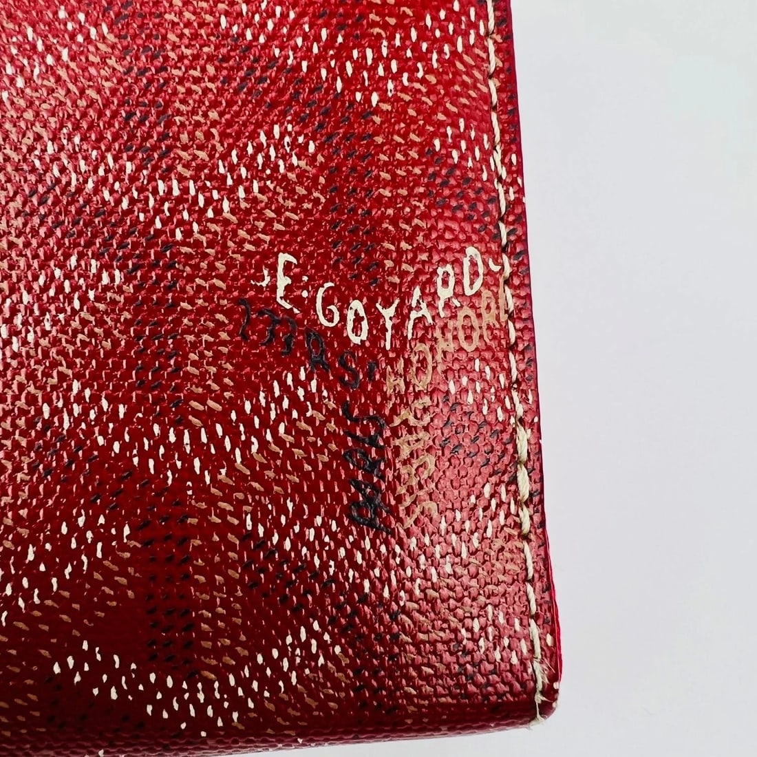 Goyard Matignon GM Wallet Goyardine Red Zip Around Clutch - 14
