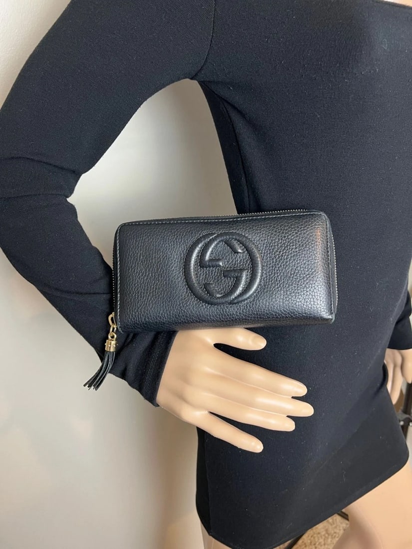 Gucci Soho Black Leather Wallet - 8