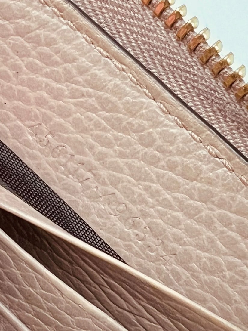 Gucci GG Marmont Zip Around Wallet Porcelain Rose - 6