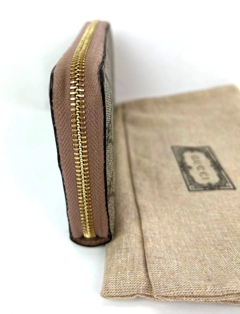 Gucci GG Marmont Zip Around Wallet Porcelain Rose - 8