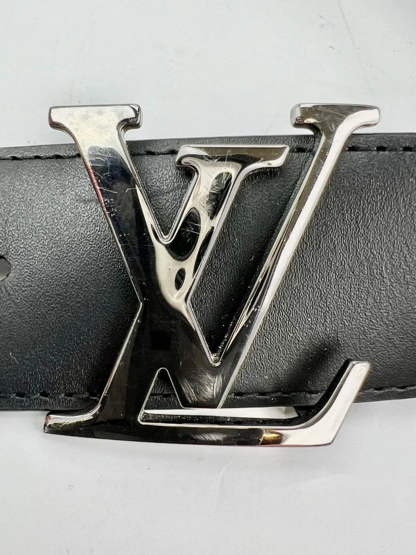 Louis Vuitton Initiales 40mm Black Reversible Monogram Belt 80/32 - 3