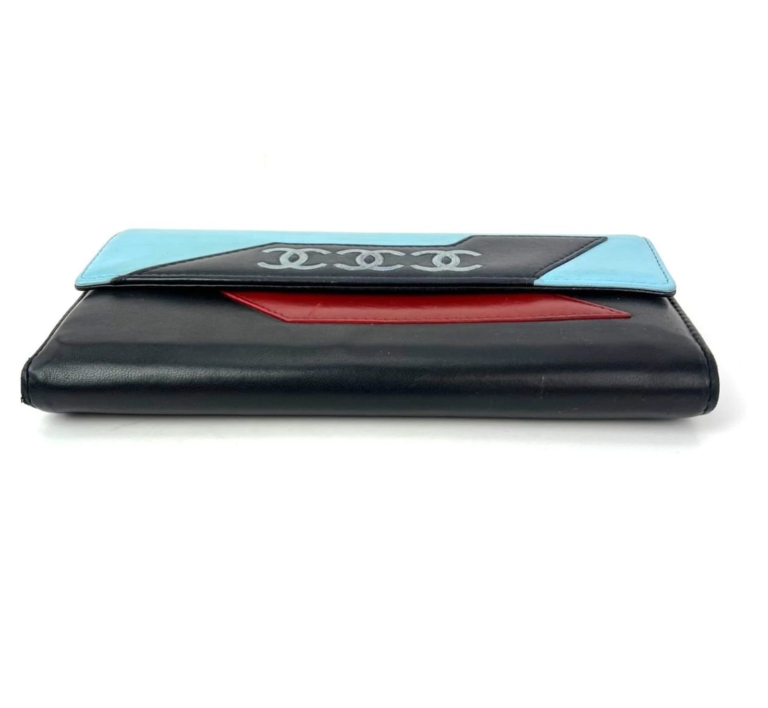 Chanel Airline Triple CC Logo Long Wallet Clutch - 3