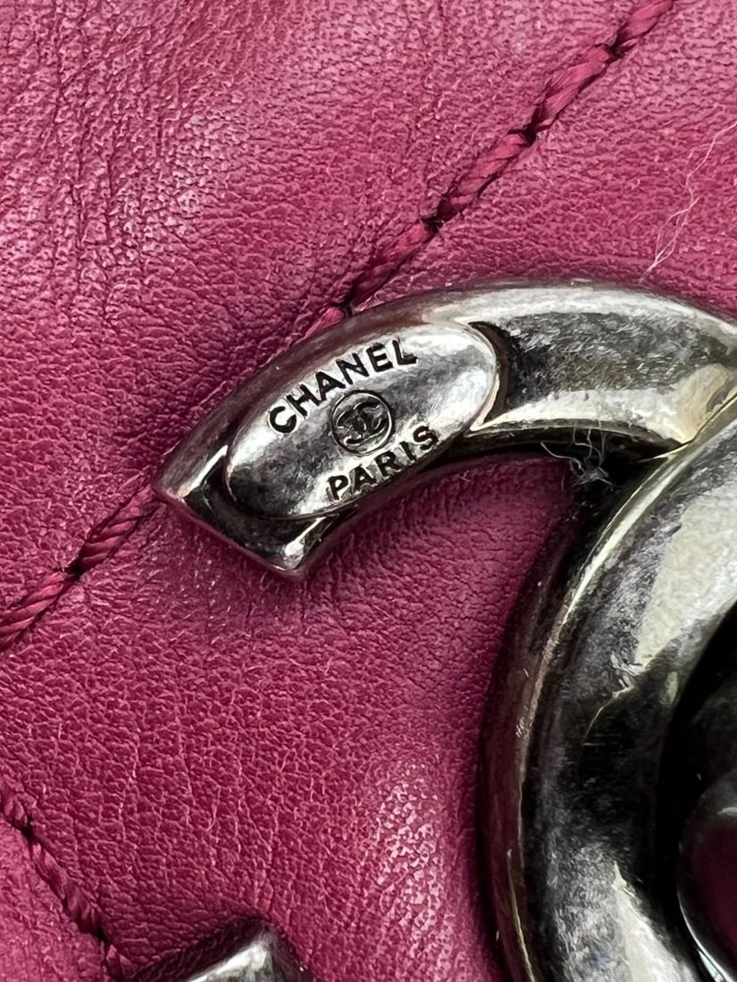 Chanel Shopping in Chains Quilted Leather Burgundy Tote Bag - 13