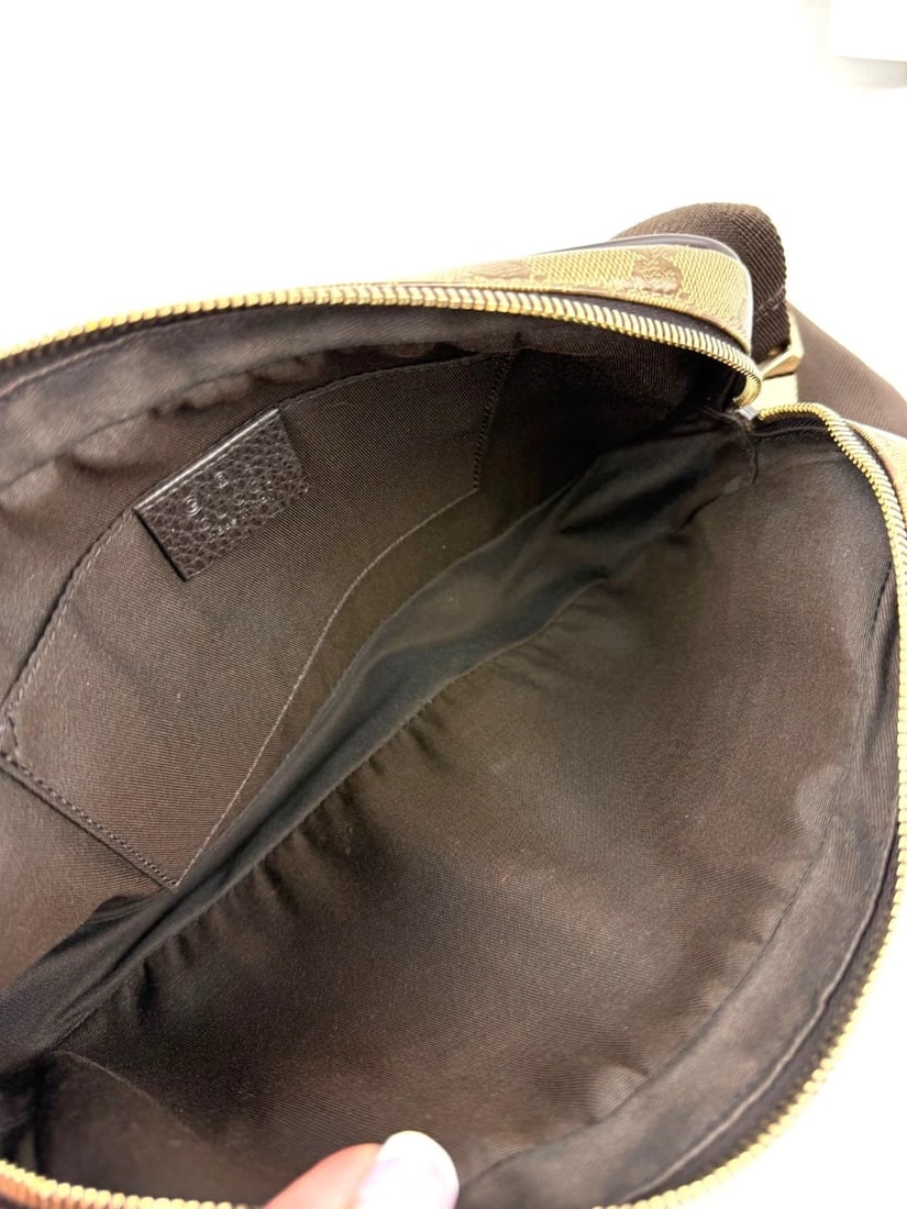 Gucci Crystal Coated GG Canvas Monogram Belt Sling Bag - 4