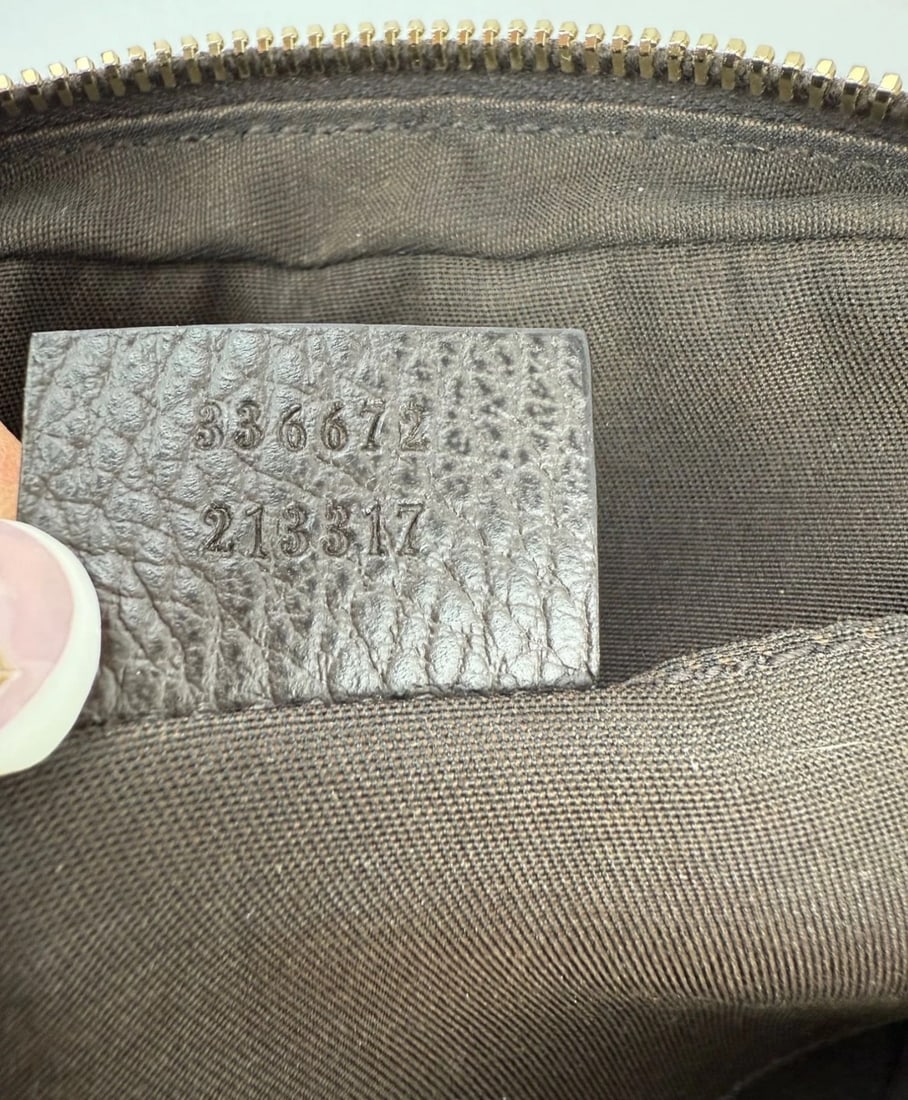 Gucci Crystal Coated GG Canvas Monogram Belt Sling Bag - 6