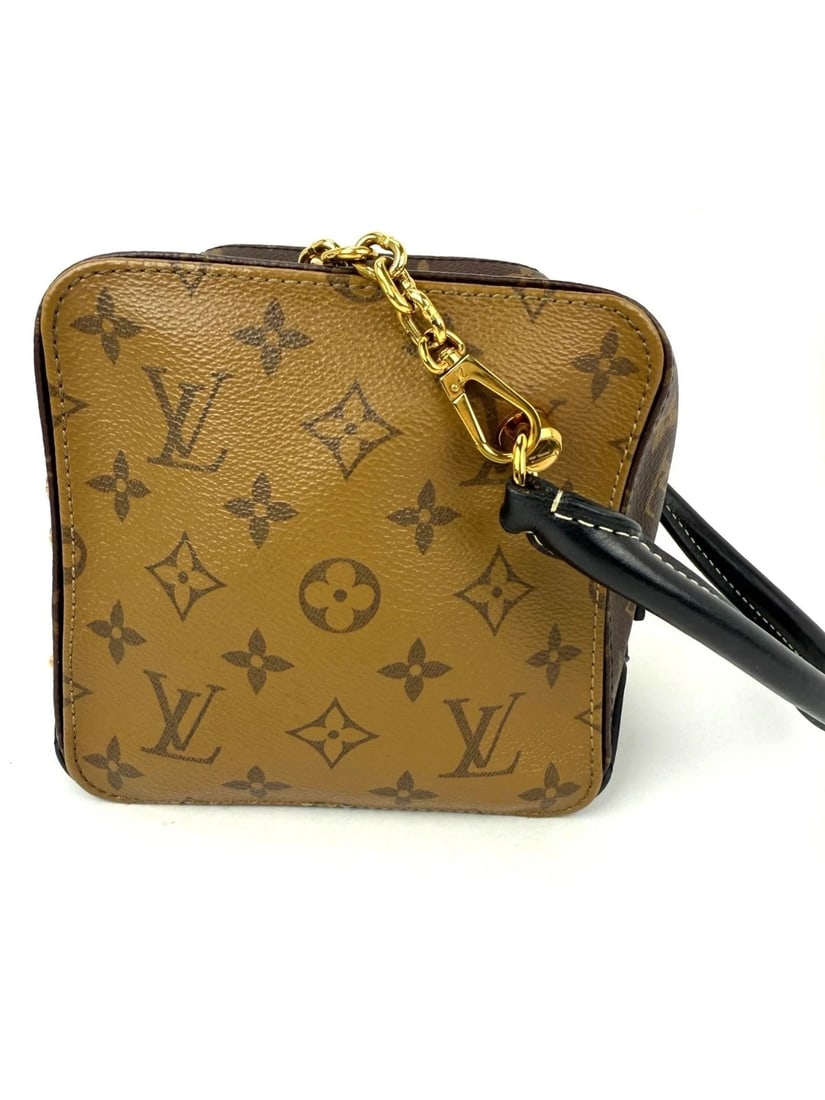 Louis Vuitton Reverse Monogram Square Shoulder Hand Bag - 9