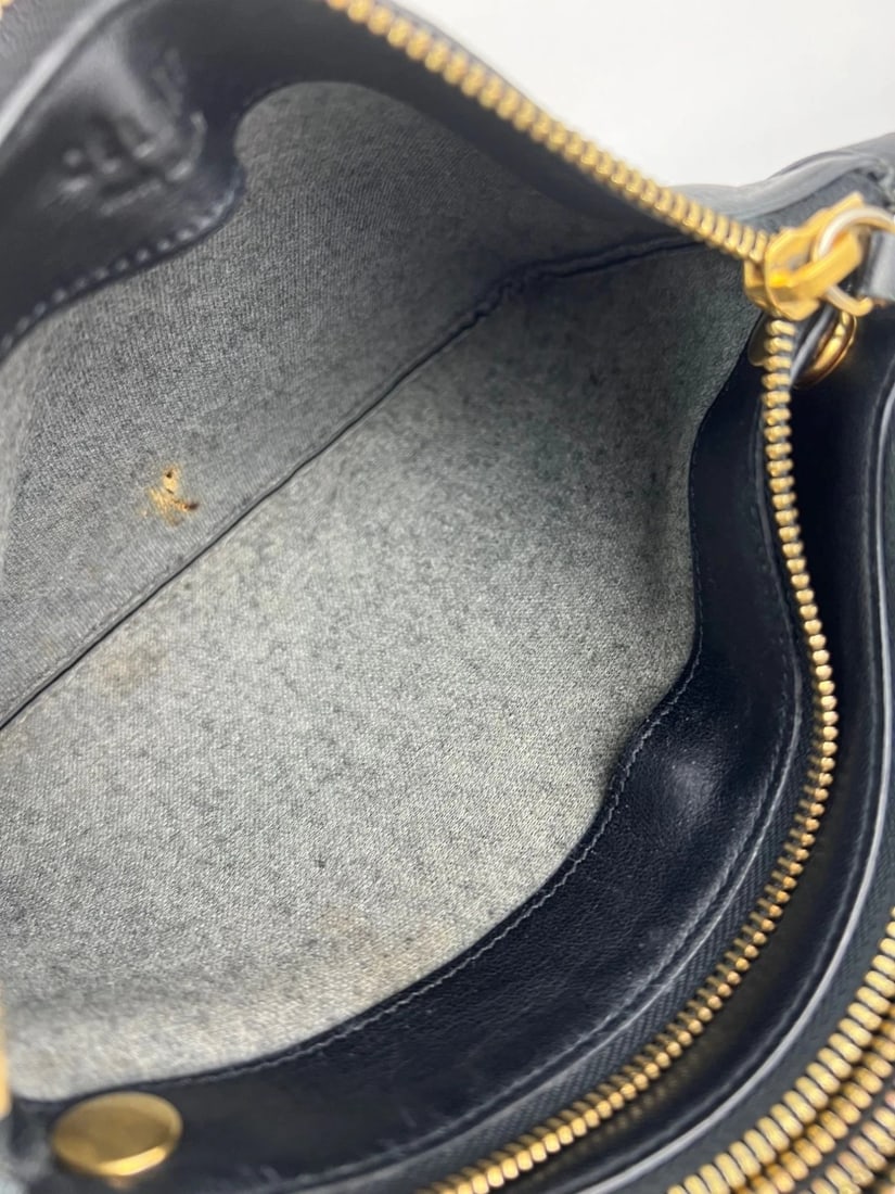 Celine Smooth Lambskin Small Trio Crossbody Black Bag - 11