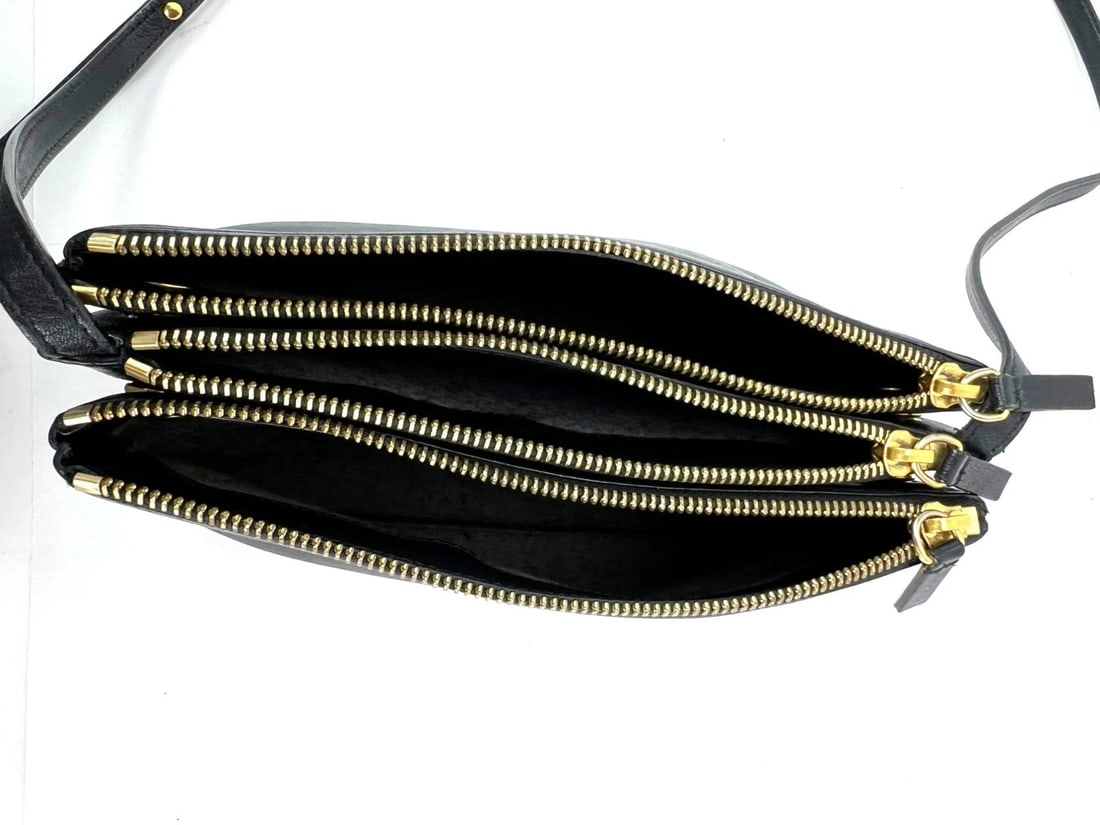 Celine Smooth Lambskin Small Trio Crossbody Black Bag - 14