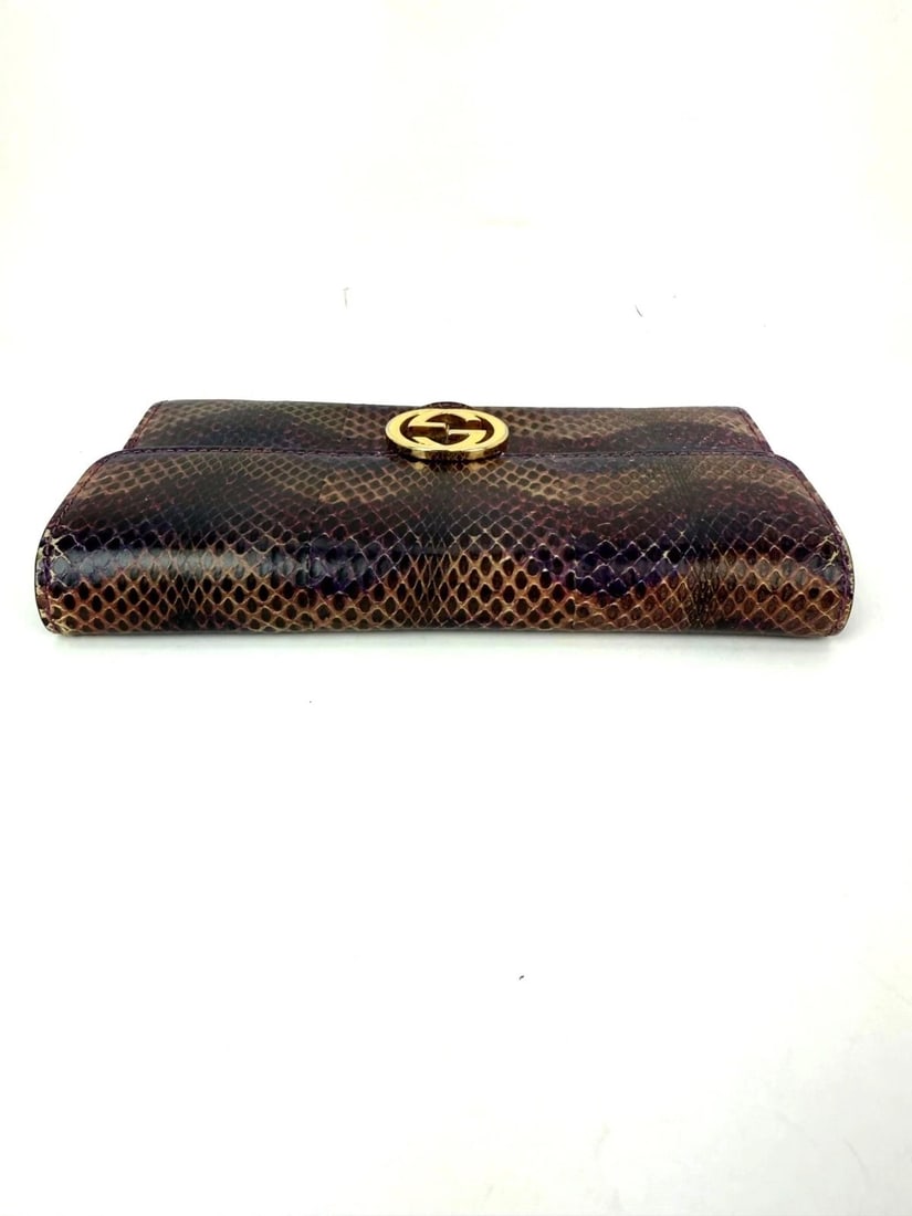 Gucci Snakeskin Leather Long Wallet - 11