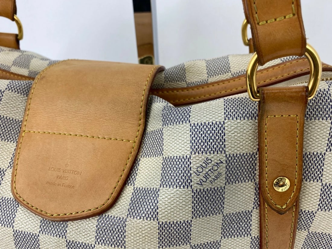 LOUIS VUITTON Hand Bag Stresa PM Damier Azur Canvas Shoulder Tote - 4