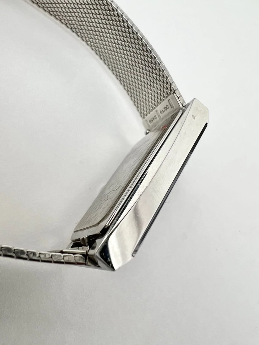Gucci G-Frame Rectangular Stainless Steel Dial Watch - 7
