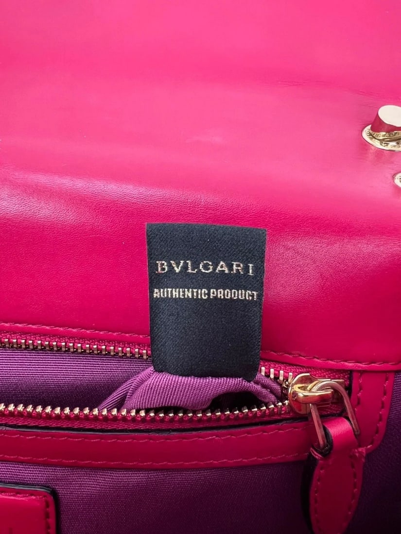 Bvlgari Serpenti Forever Dark Pink Shoulder Bag - 8