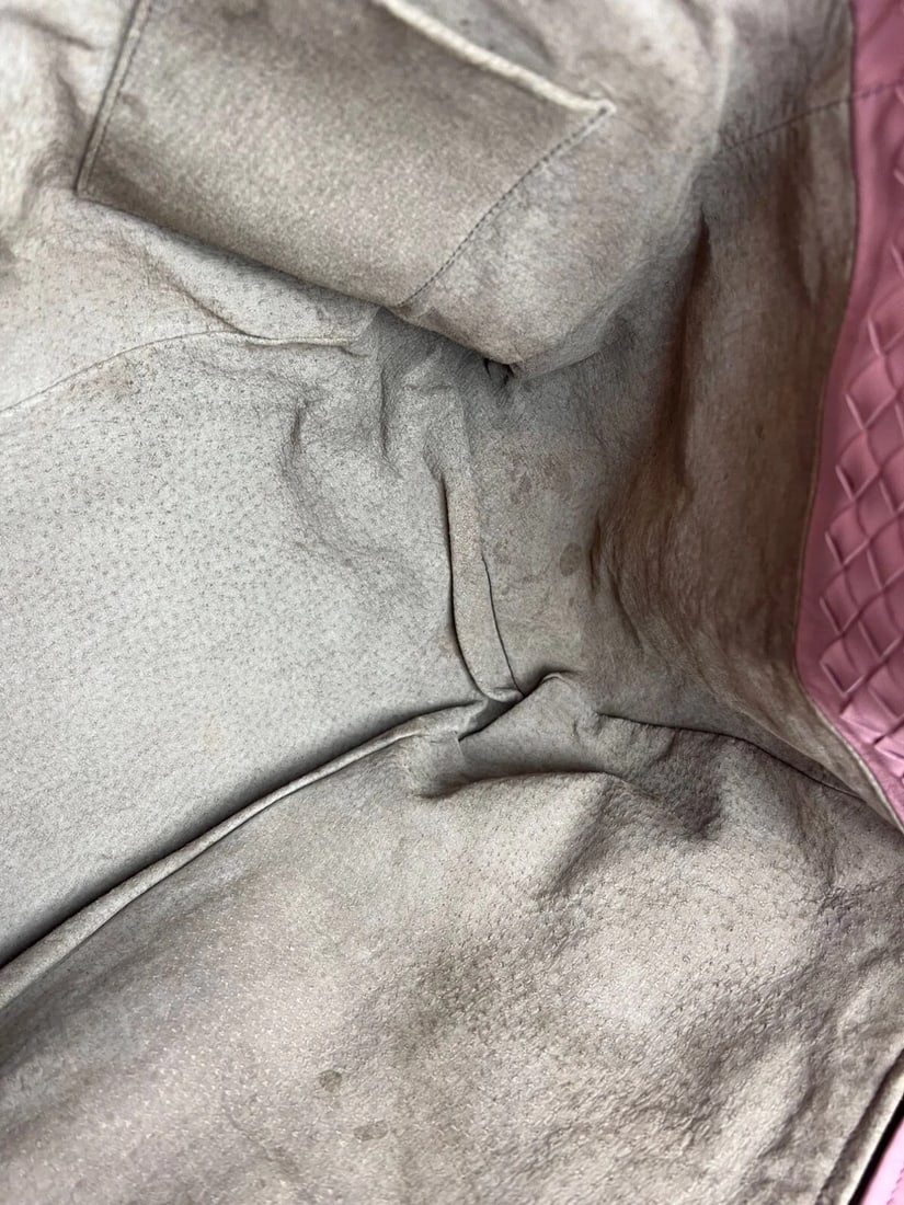Bottega Venetta Nappa Intrecciato Large Seamless Rose Pink tote Bag - 8