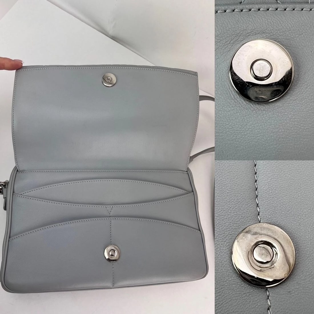 Christian Dior Lambskin Cannage Stardust Small Camera Crossbody Bag - 7