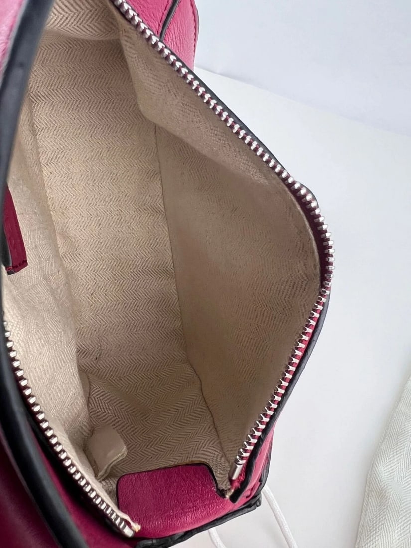 Loewe Calfskin Mini Crimson Puzzle Crossbody Hand Bag - 4
