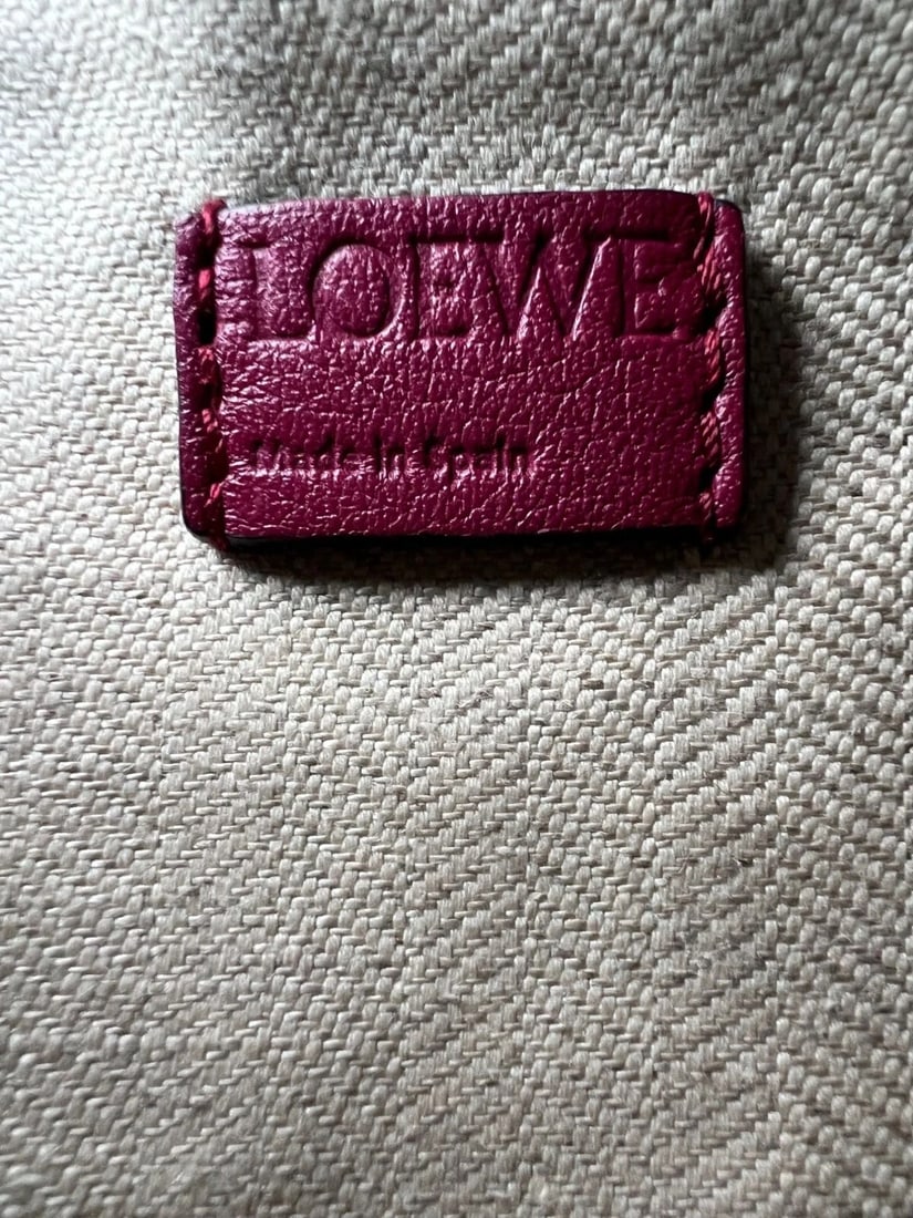 Loewe Calfskin Mini Crimson Puzzle Crossbody Hand Bag - 8