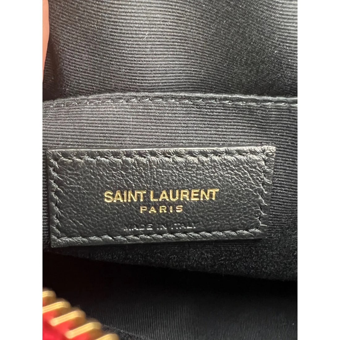 YVES SAINT LAURENT Matelasse Calfskin Lou Camera Red Crossbody Bag - 6