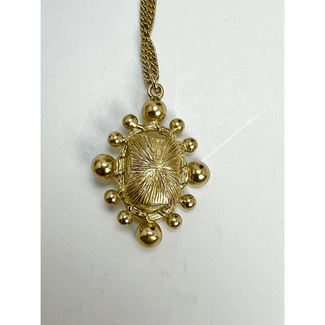 Chanel Crystal CC Necklace Gold Pearly Fashion Jewelry - 4