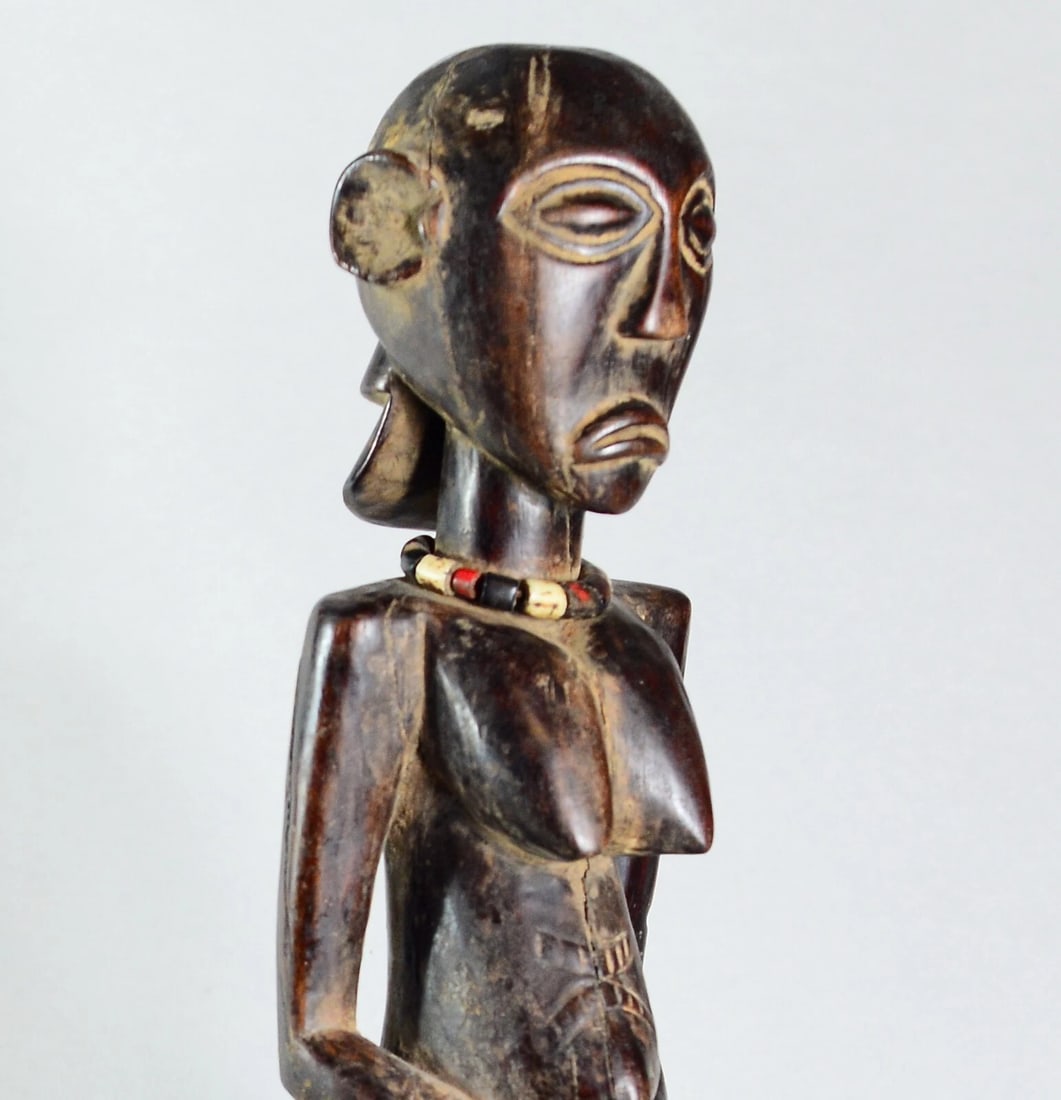 Powerful LUBA female figure statue sculpture Congo African Tribal Art 1649 (1 of 6)