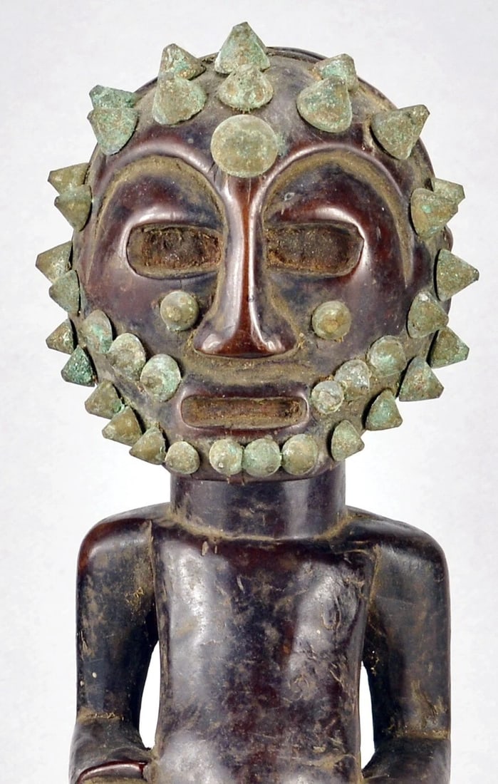 Nice SONGYE Power Figure nail Fetish Congo Drc Zaire African Tribal Art MC 1860 (1 of 6)
