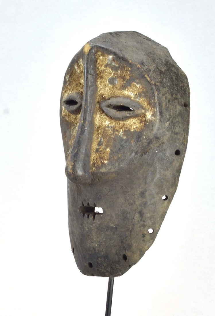 Old LEGA Bwami Cult wood Mask Congo DRC African Tribal Art Africain mc 1858 (1 of 6)