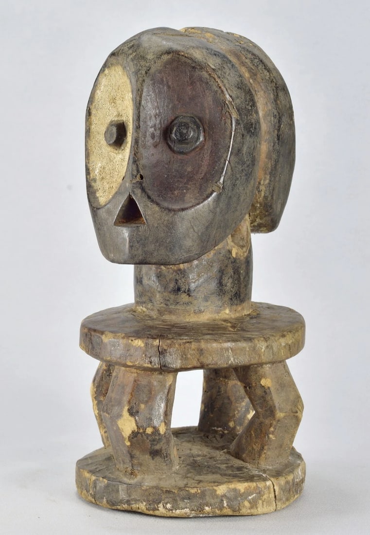 Rare Kalunga Kisumbi BEMBE two-headed figure Janus African Tribal Art MC 1880 (1 of 6)
