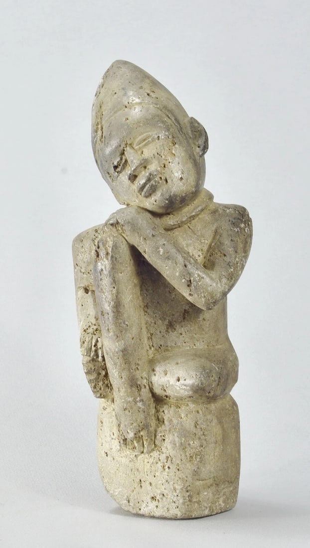 Bakongo Ntadi superb stone figure statue African Tribal Art MC2022 - 3