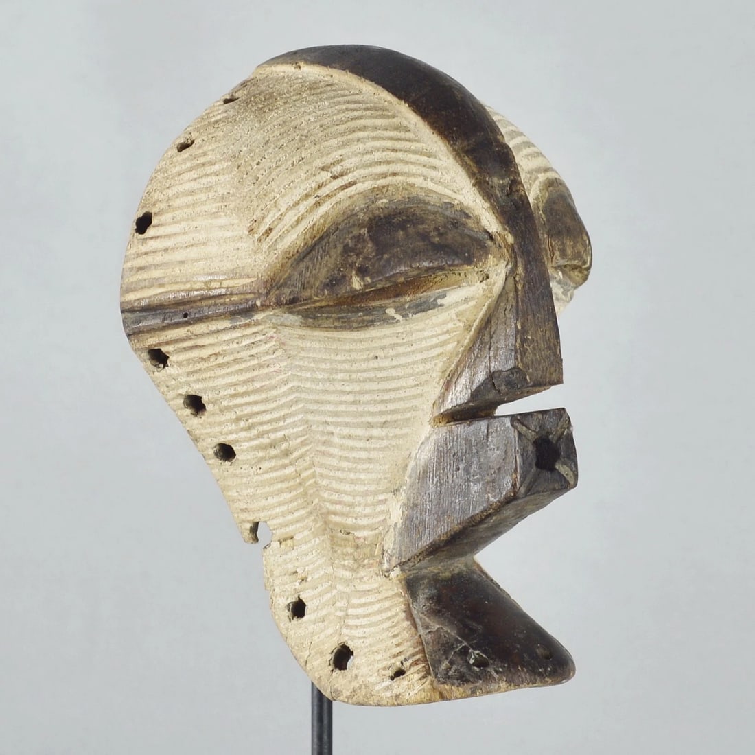 Cute SONGYE Kifwebe miniature mask Congo Drc African Tribal Art mc 1750 (1 of 6)