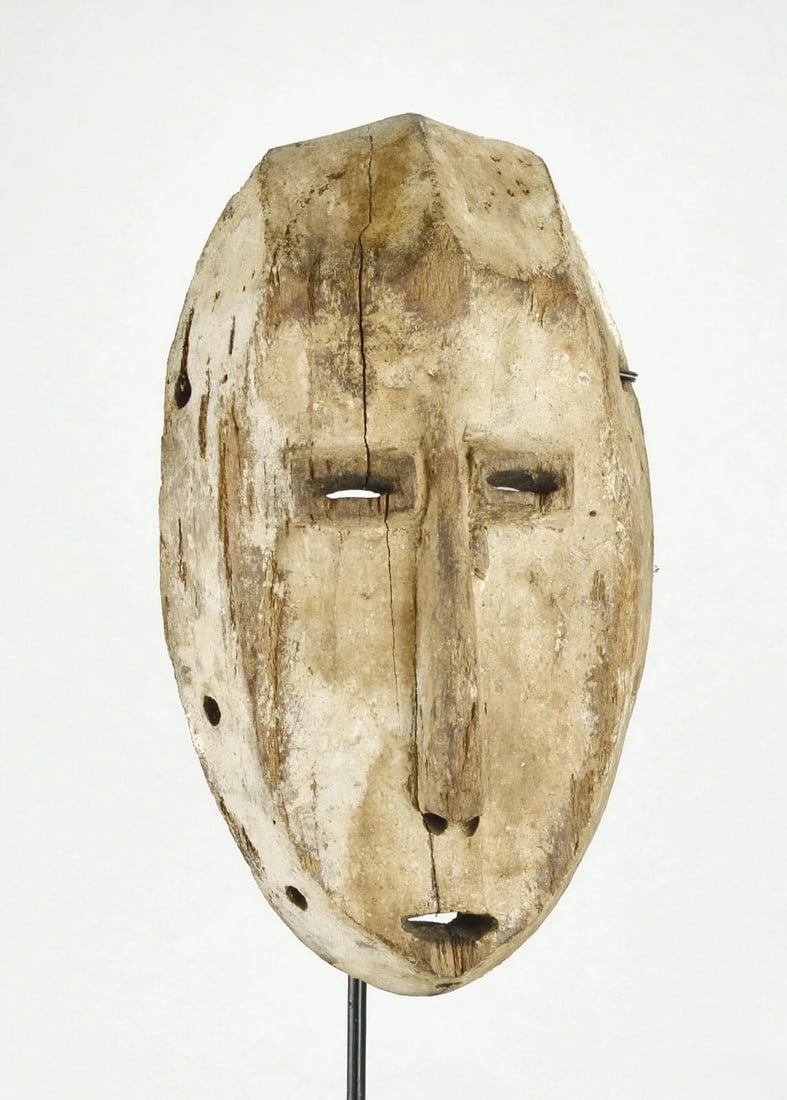 Old LEGA Bwami cult wooden Face Mask Congo Drc Warega African Tribal Art 1127 (1 of 6)