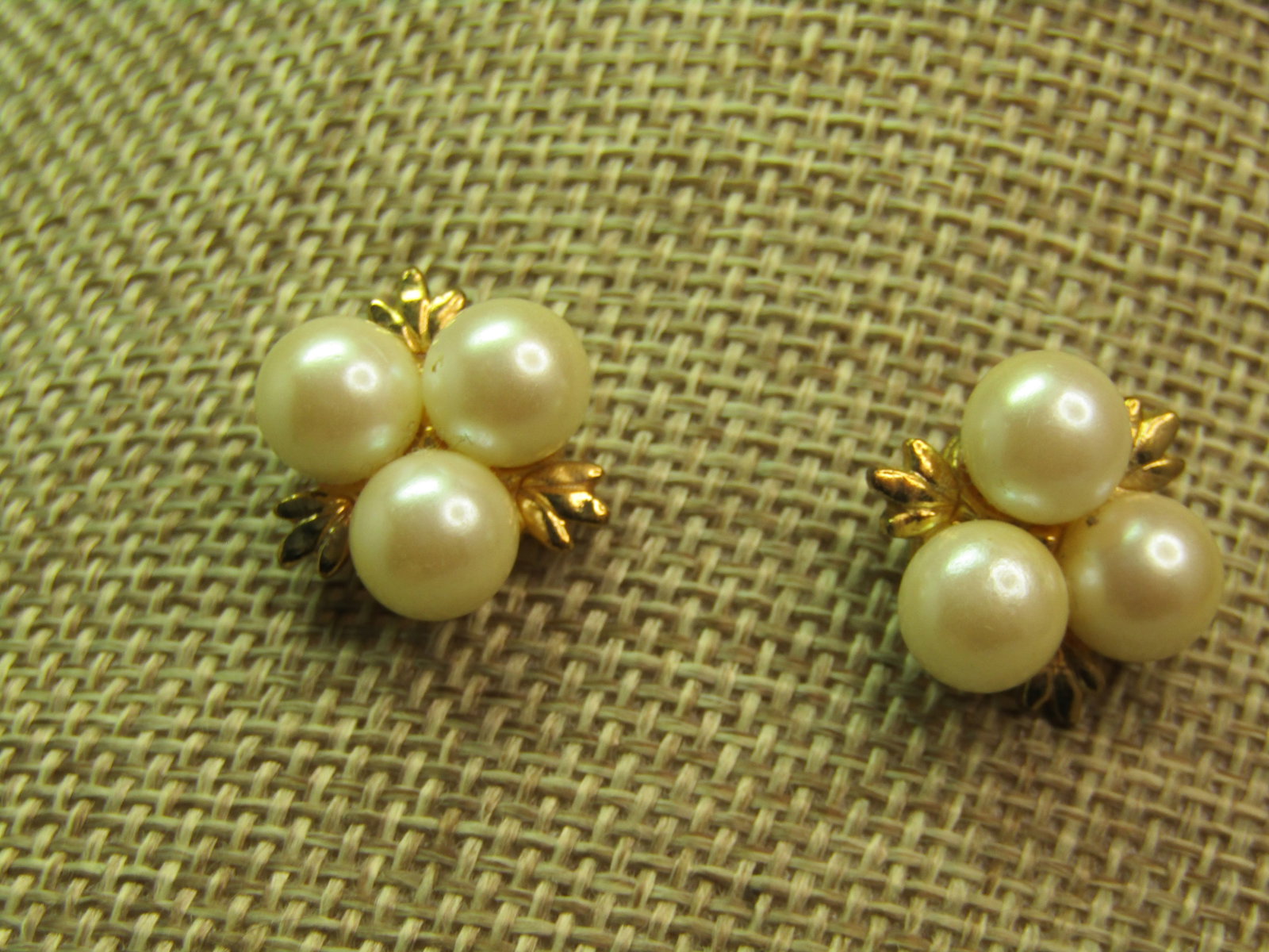 Vintage Faux Pearl Earrings, Pierced, 1990's, Signed MMA - Metropolitan Museum of Art WAG - 2
