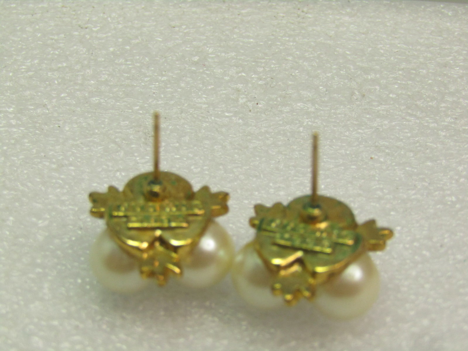 Vintage Faux Pearl Earrings, Pierced, 1990's, Signed MMA - Metropolitan Museum of Art WAG - 5