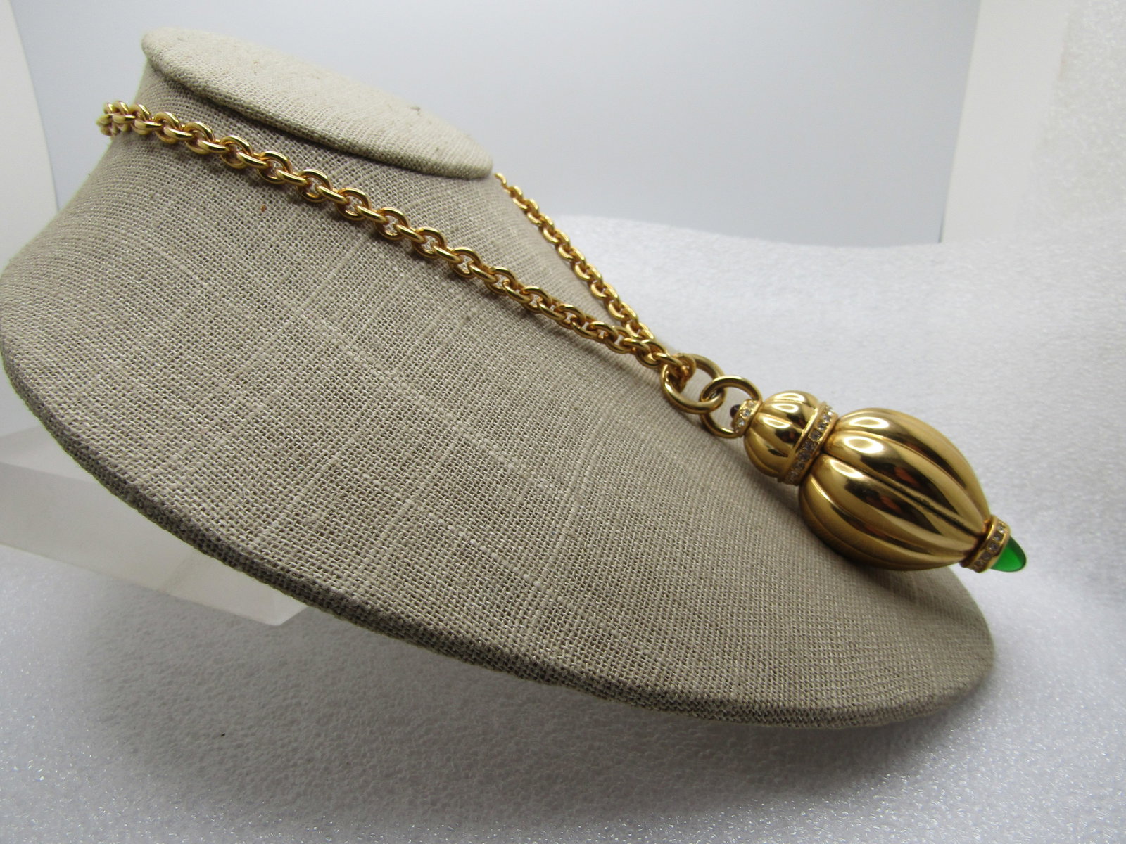 Nolan Miller Perfume Bottle Necklace, "Essence of Glamour" 32", 1990's - 3