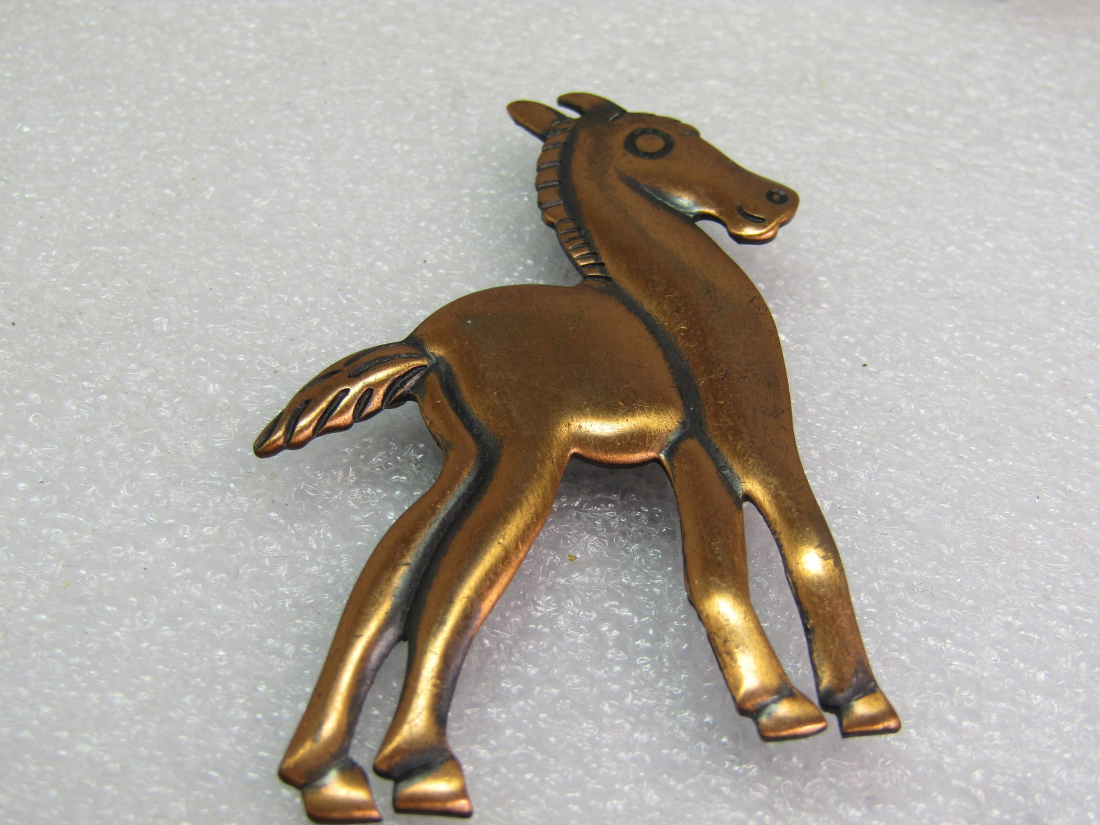 Vintage Copper Colt/Pony Brooch, 1970's - 2