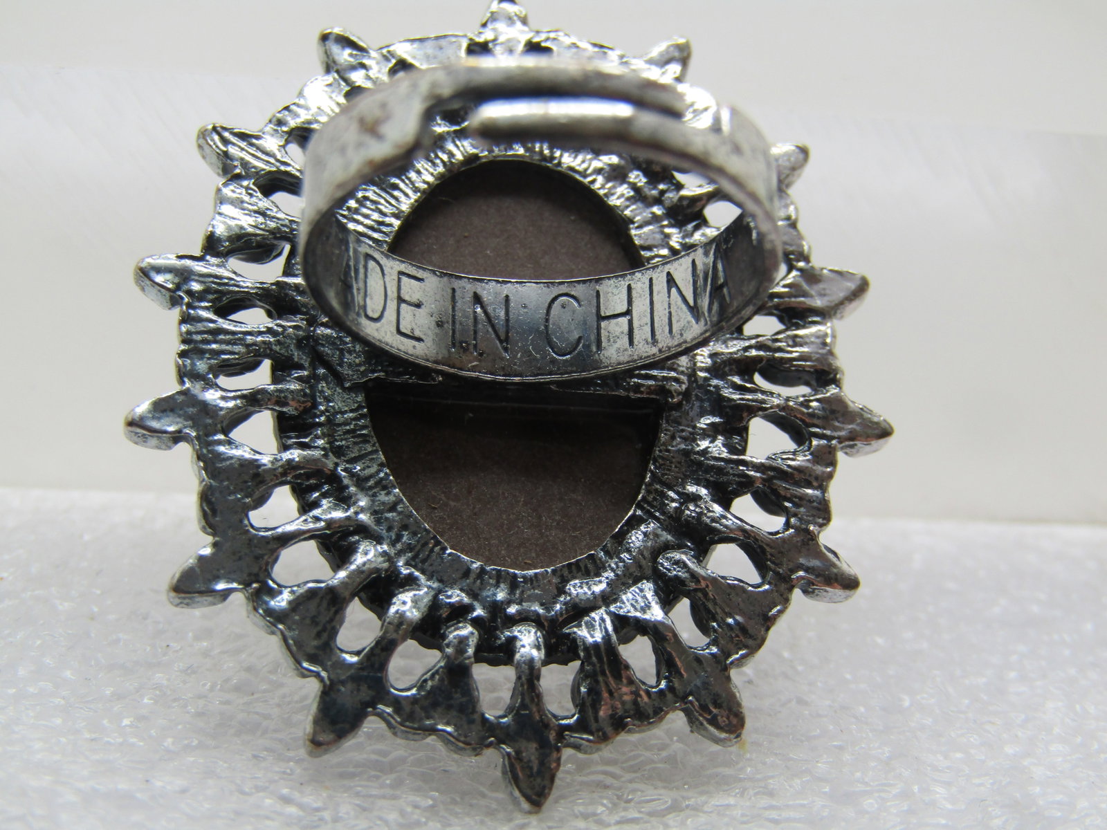 Vintage Cameo Fashion Ring. Adjustable, Sz. 7-9.5, 1980's-1990's - 4