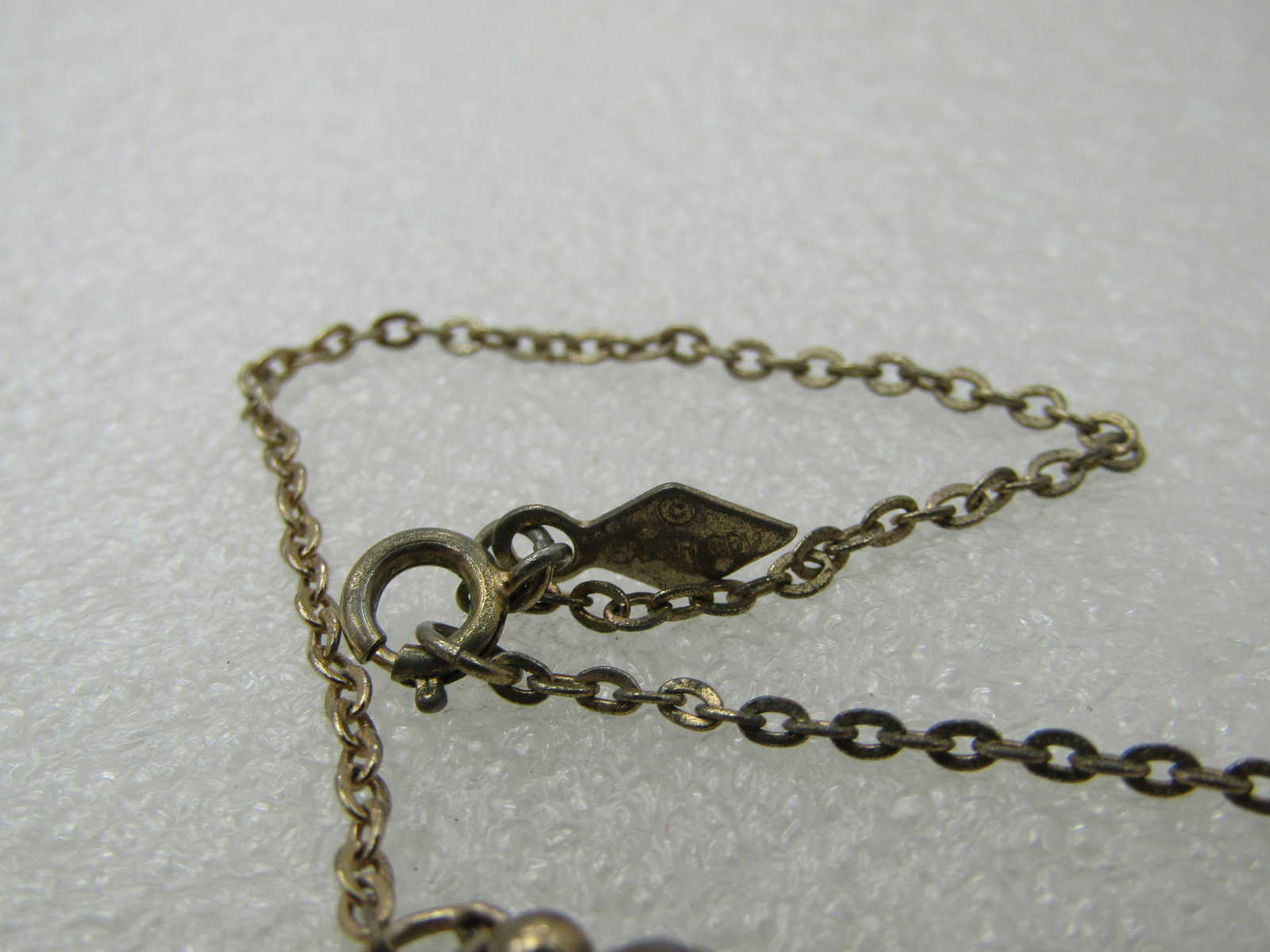 Vintage White & Gold Beaded Necklace, 17", Sarah Coventry, 1960's-1970's NL - 5