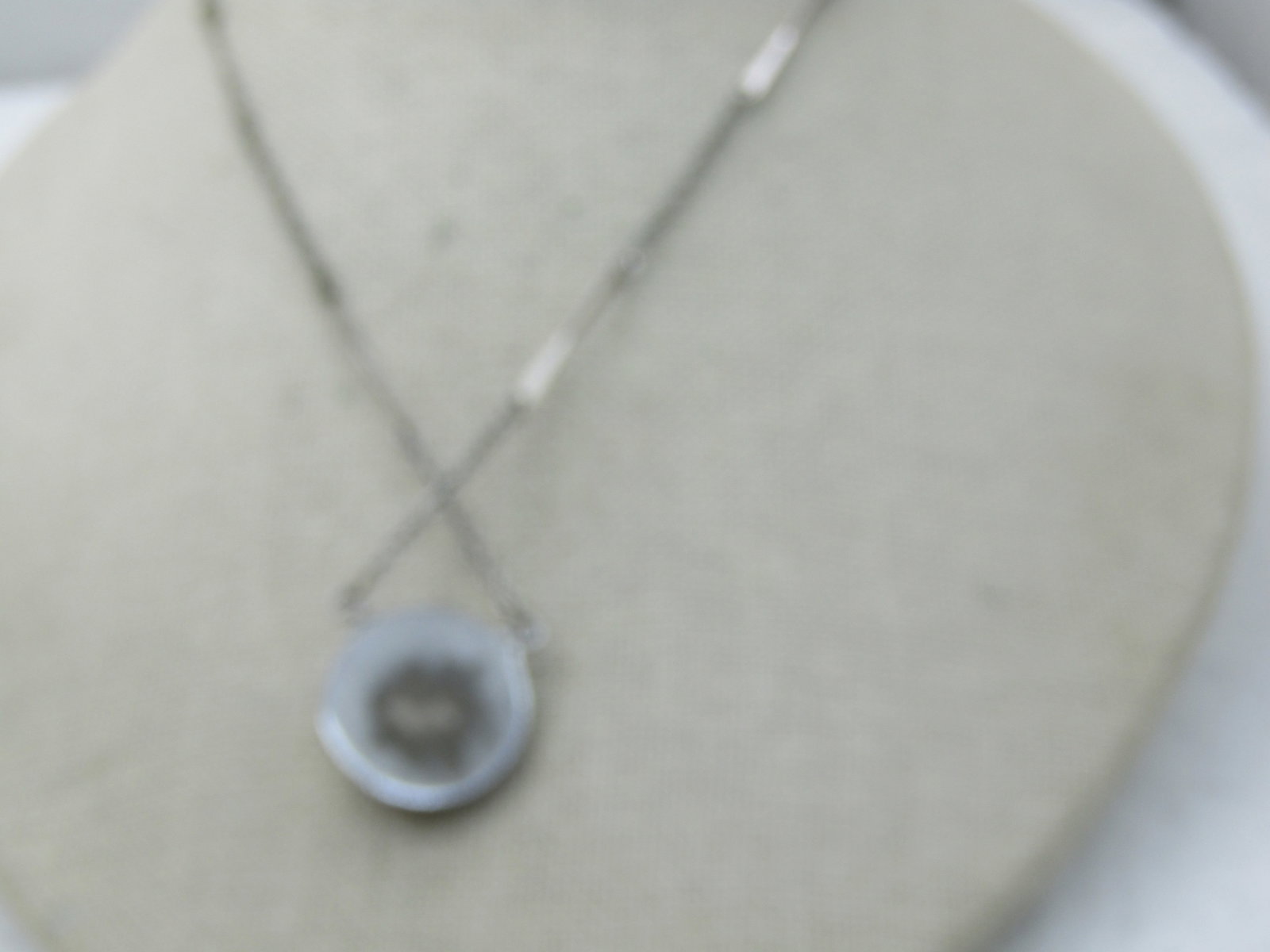 Vintage Hematite Modern Necklace by Sarah Coventry, 16.5" Silver Tone - 4