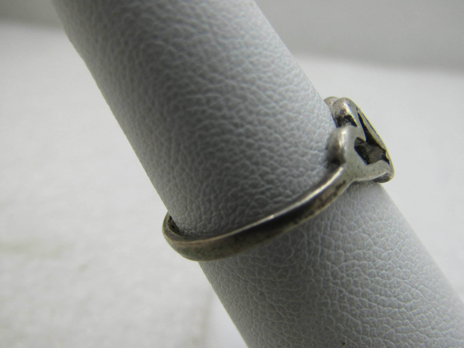 Vintage Sterling Silver Double Heart Ring, Sz. 6 - 5