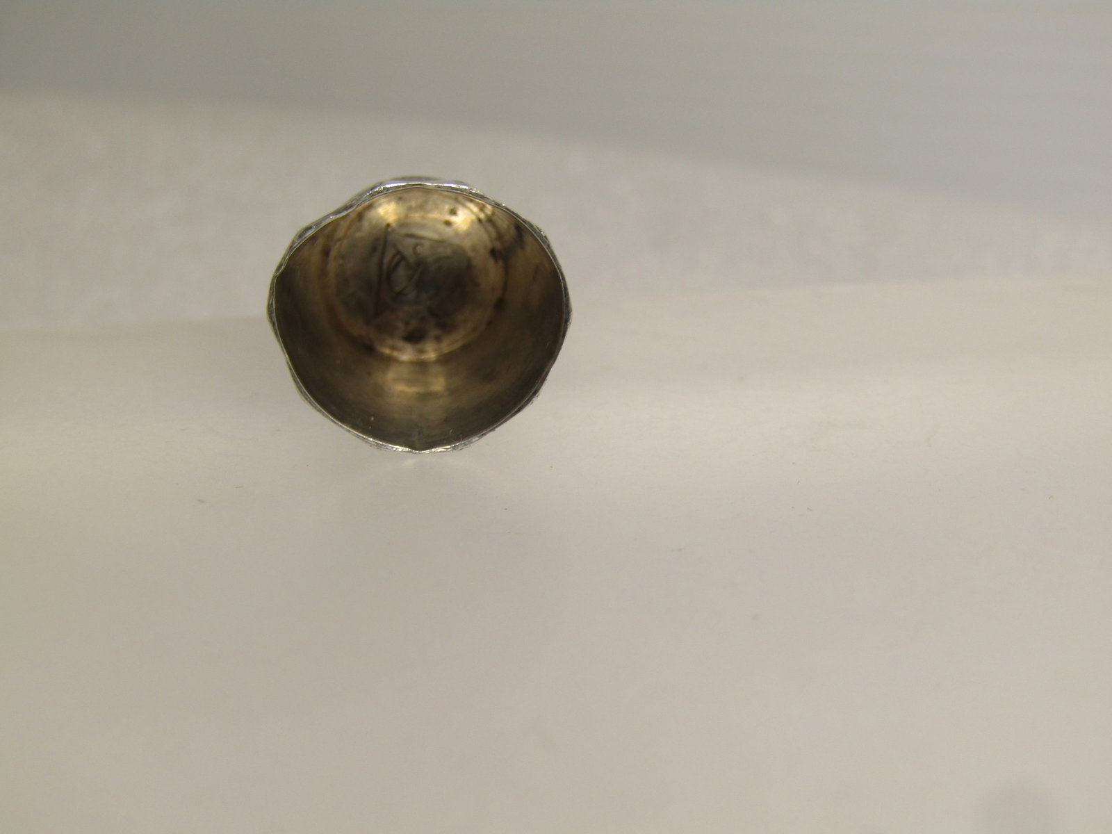 Vintage to Antique Sterling Thimble, Sz. 8, Signed, Victorian to 1920's - 5