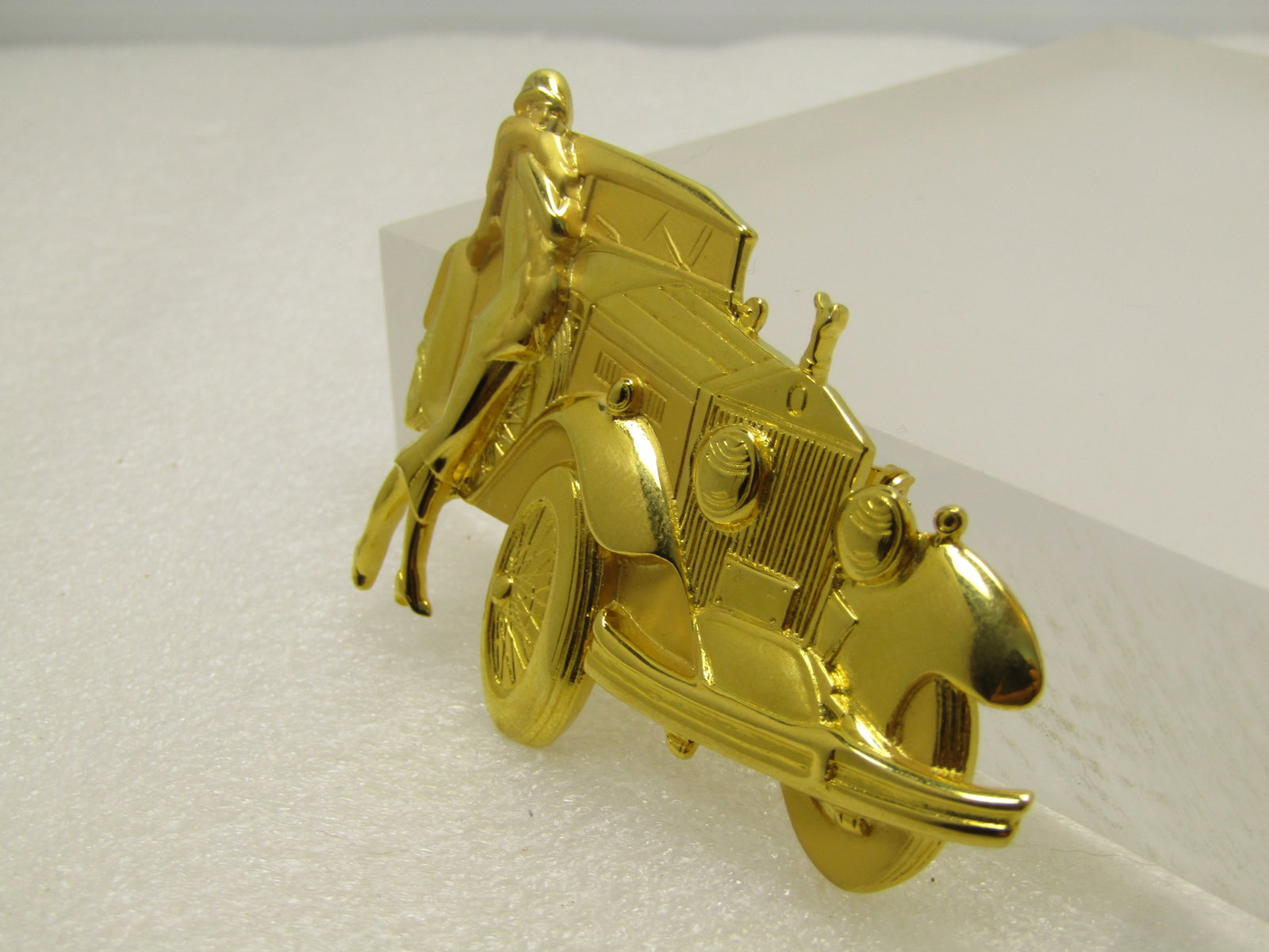 Vintage Deco Themed Flapper Rollls Roye Brooch, Park Lane/JJ Signed, 1980's - 2