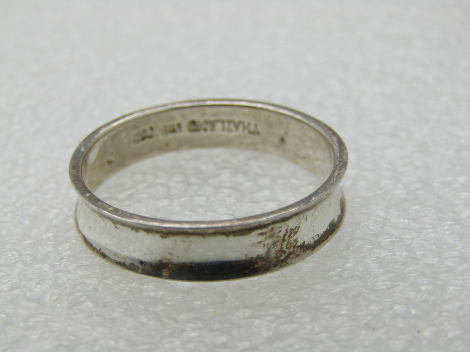 Sterling Silver Men's Wedding Band, Sz. 11.5, 5mm Wide - 3