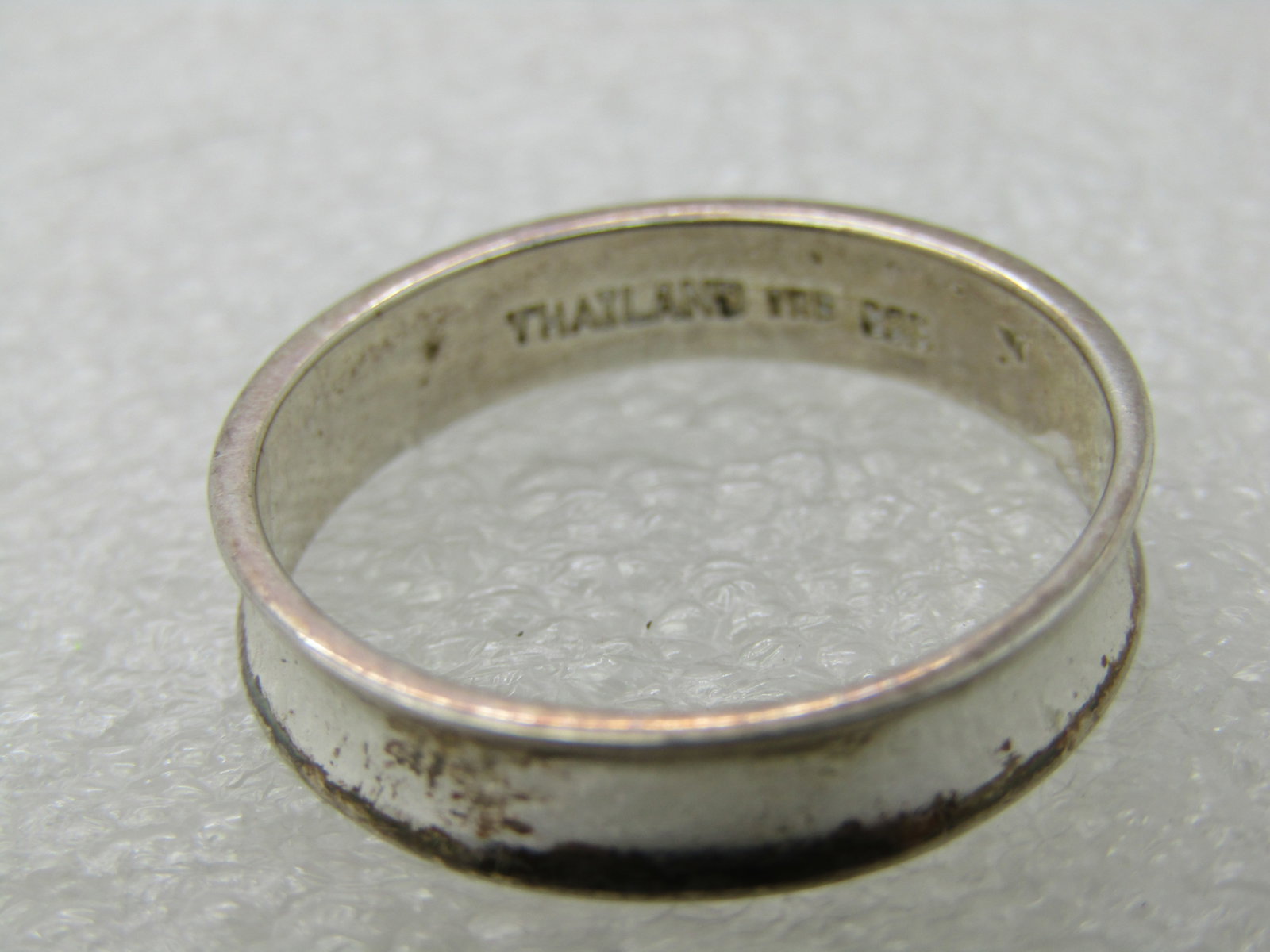 Sterling Silver Men's Wedding Band, Sz. 11.5, 5mm Wide - 4