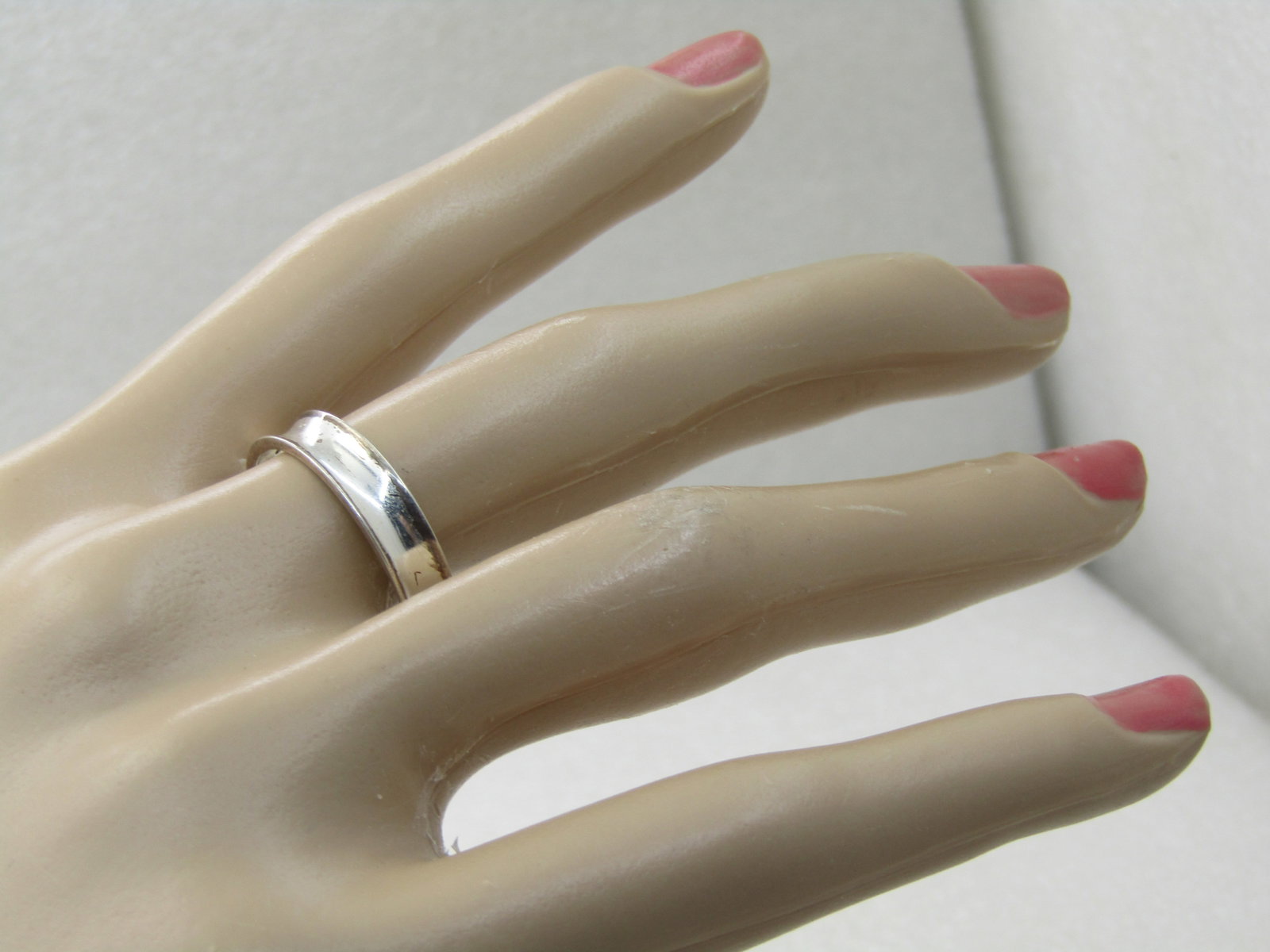 Sterling Silver Men's Wedding Band, Sz. 11.5, 5mm Wide - 5