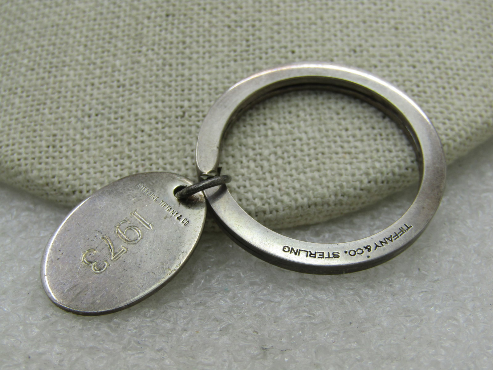 Vintage 1973 Tiffany & Co. Engraved Key Ring, N.T.T.C. - 4