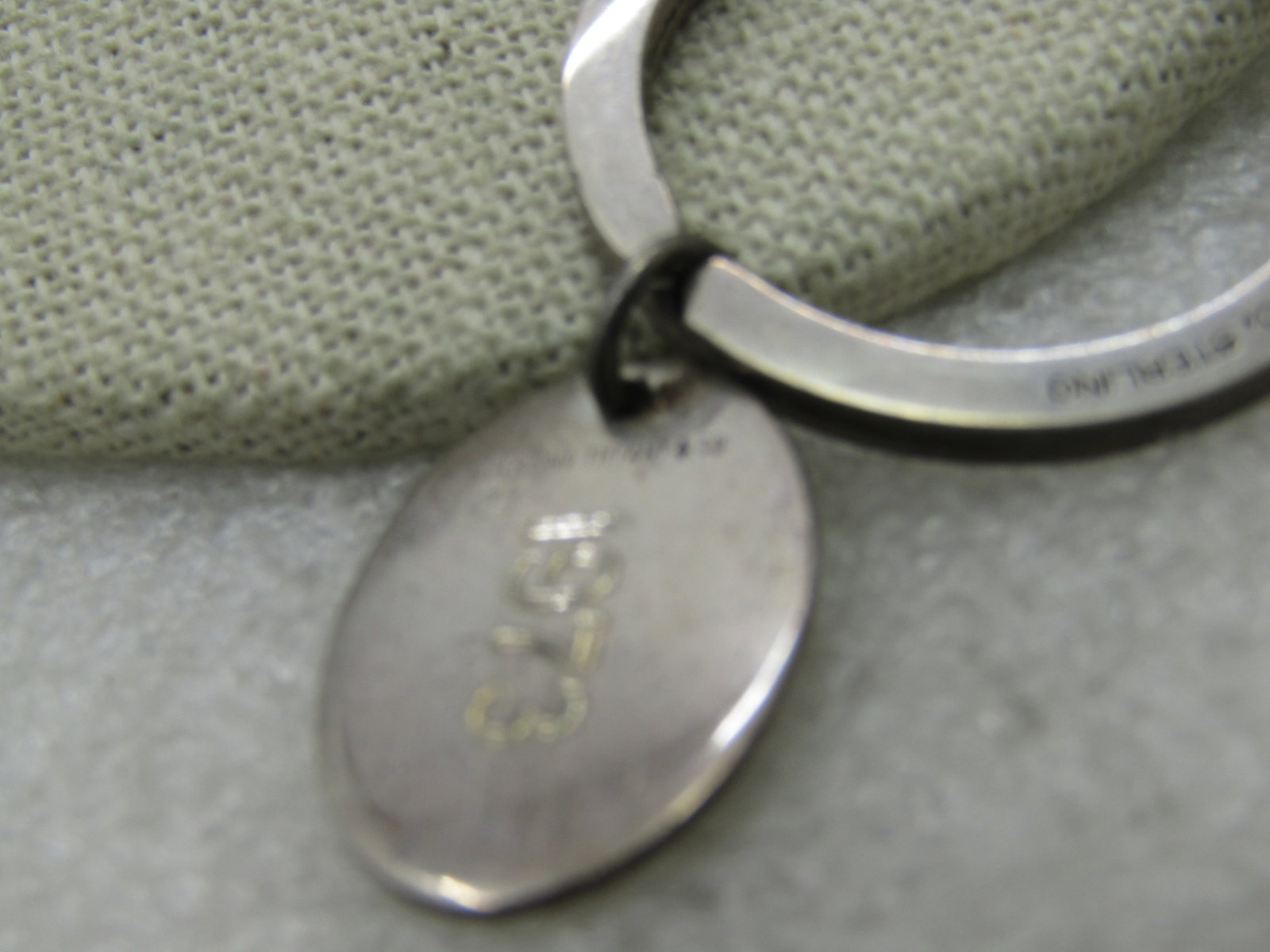 Vintage 1973 Tiffany & Co. Engraved Key Ring, N.T.T.C. - 5