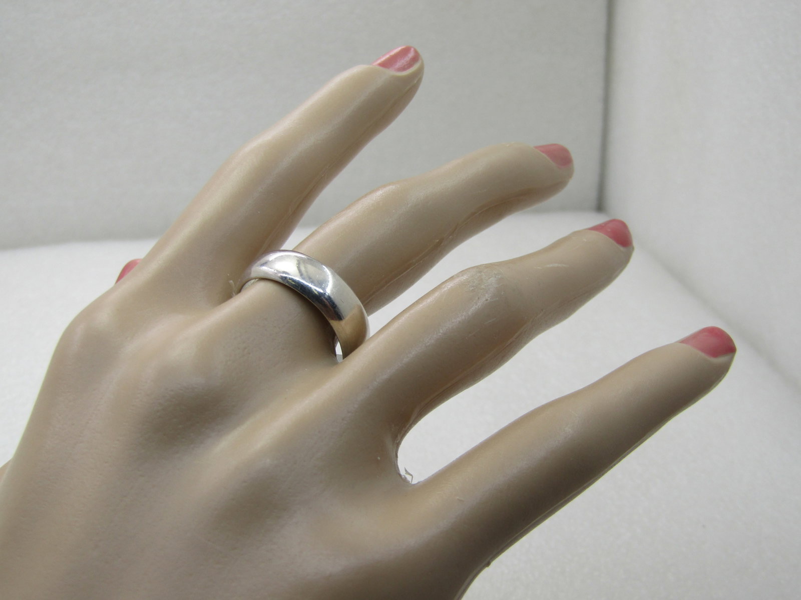 Vintage Sterling Silver 6mm Men's Wedding Band, Sz. 9.25, Signed MA - 5