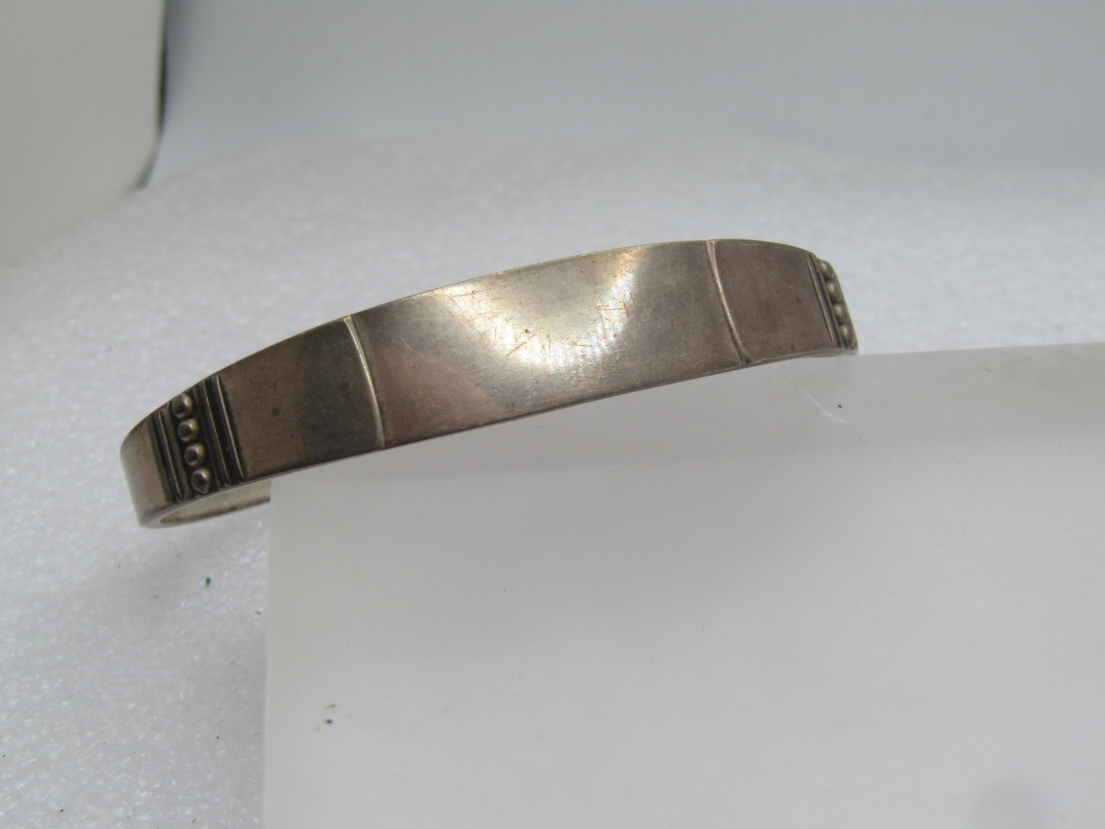 Vintage Sterling Cuff Bracelet, Reed & Barton, 6.75" , 1960's, Engravable (1 of 7)
