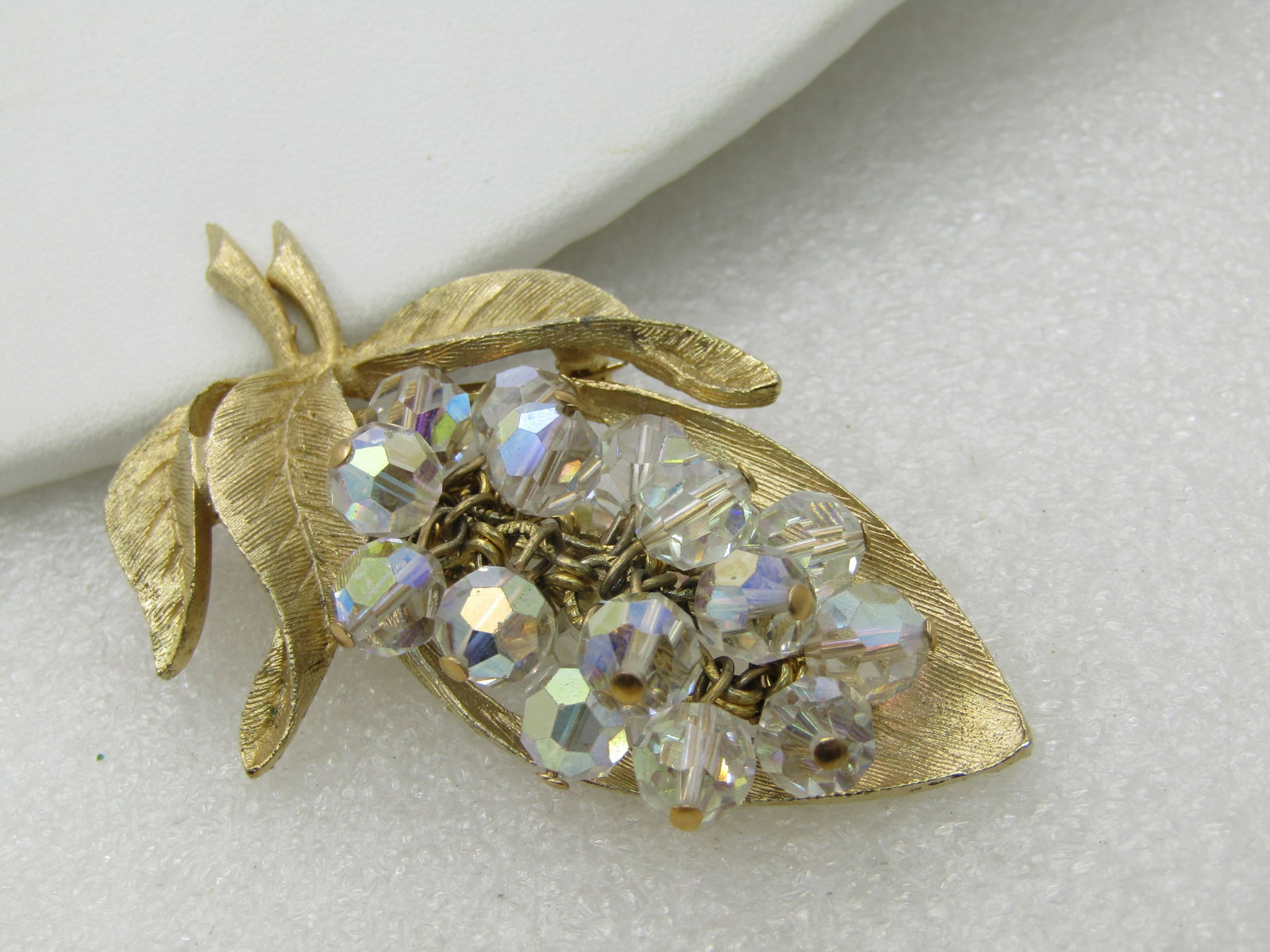 Vintage LJM Crystal Brooch & Earrings Set, 1960's. Laurentian Jewelry Mfg, Montreal - 8