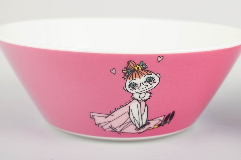 Arabia, Finland. Two colourful porcelain Moomin bowls. 21st century. - 3
